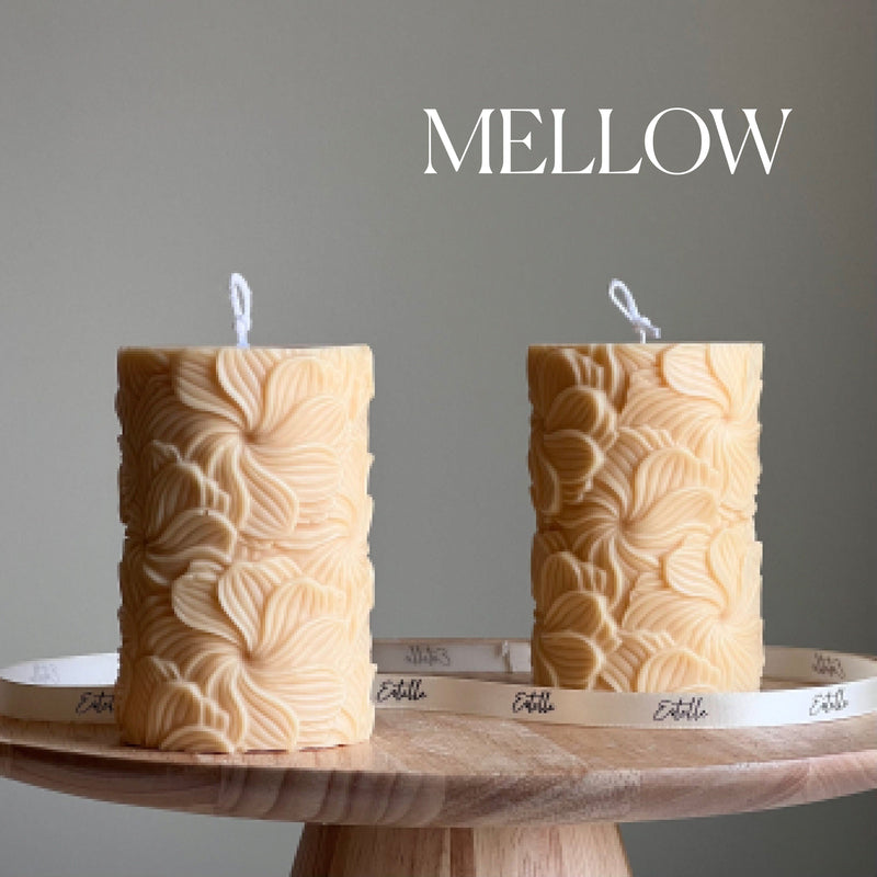 Sculptural Flower Candle | Soy Wax Pillar-4