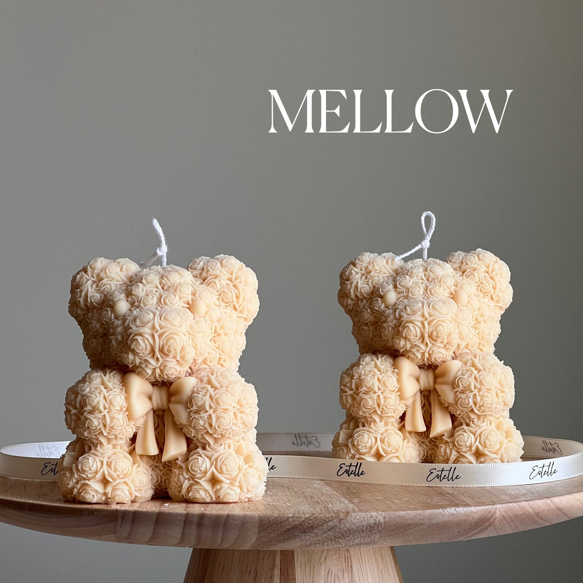 Teddy Bear Soy Wax Candle: Sculptural Home Decor-4