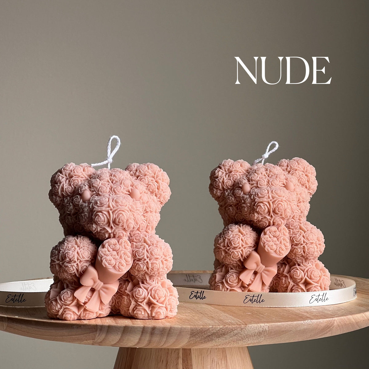 Teddy Bear Soy Wax Candle: Sculptural Bouquet Candle-2