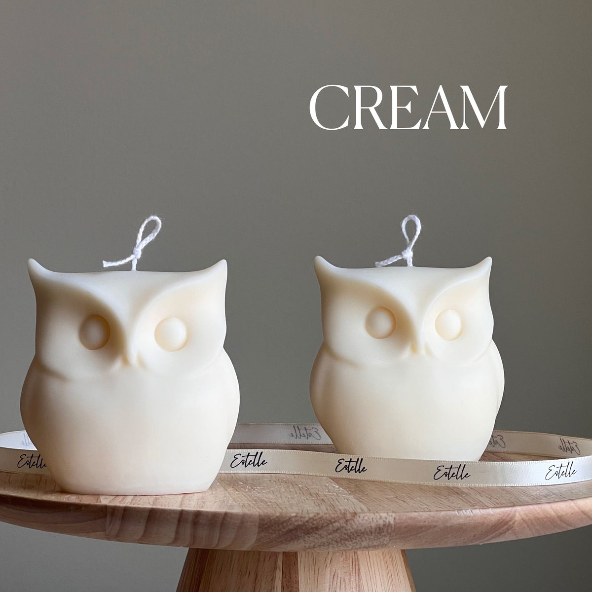 Sculptural Owl Candle | Vegan Soy Wax, Autumn Home Decor-3