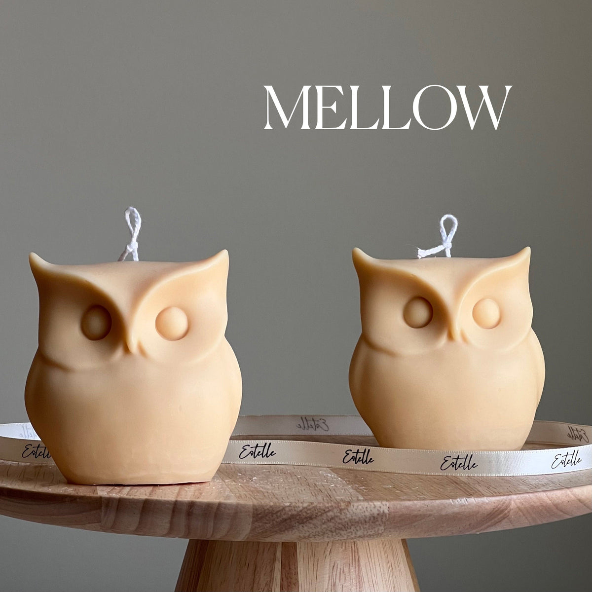 Sculptural Owl Candle | Vegan Soy Wax, Autumn Home Decor-4