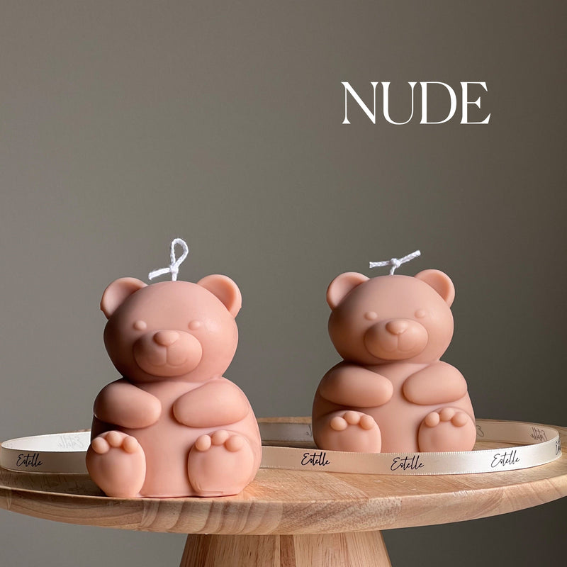 Big Teddy Soy Candle: Sculptural Home Decor, Custom Scent-2