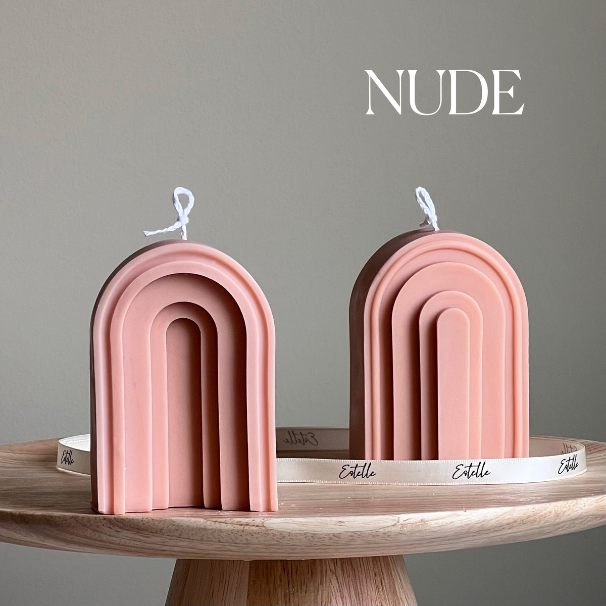 Arch Soy Candle: Sculptural Pillar Candle, Home Decor-2