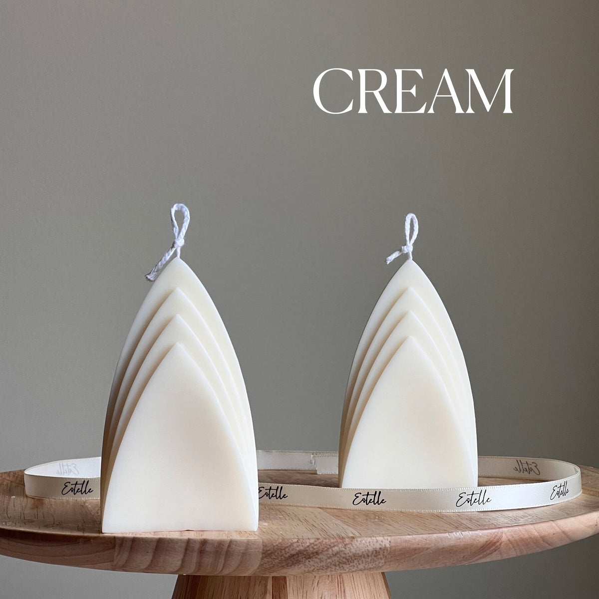 Skyscraper Candle: Geometric Pillar, Minimalist Home Decor, Vegan-3