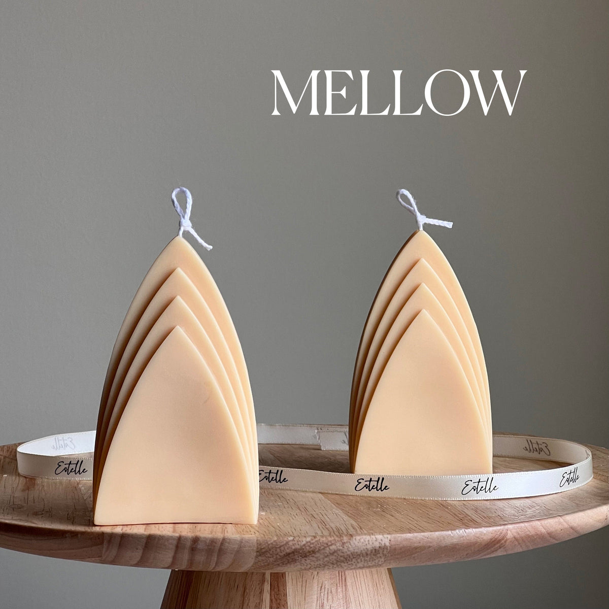 Skyscraper Candle: Geometric Pillar, Minimalist Home Decor, Vegan-4