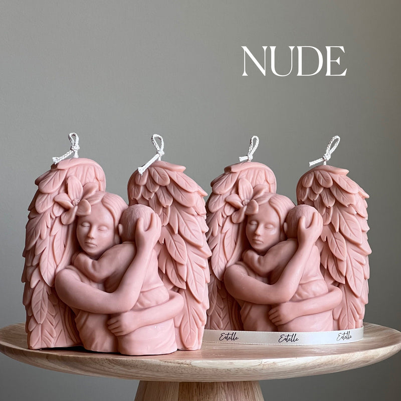 Mother Angel Soy Wax Candle: Hand-Poured Sculptural Gift-3