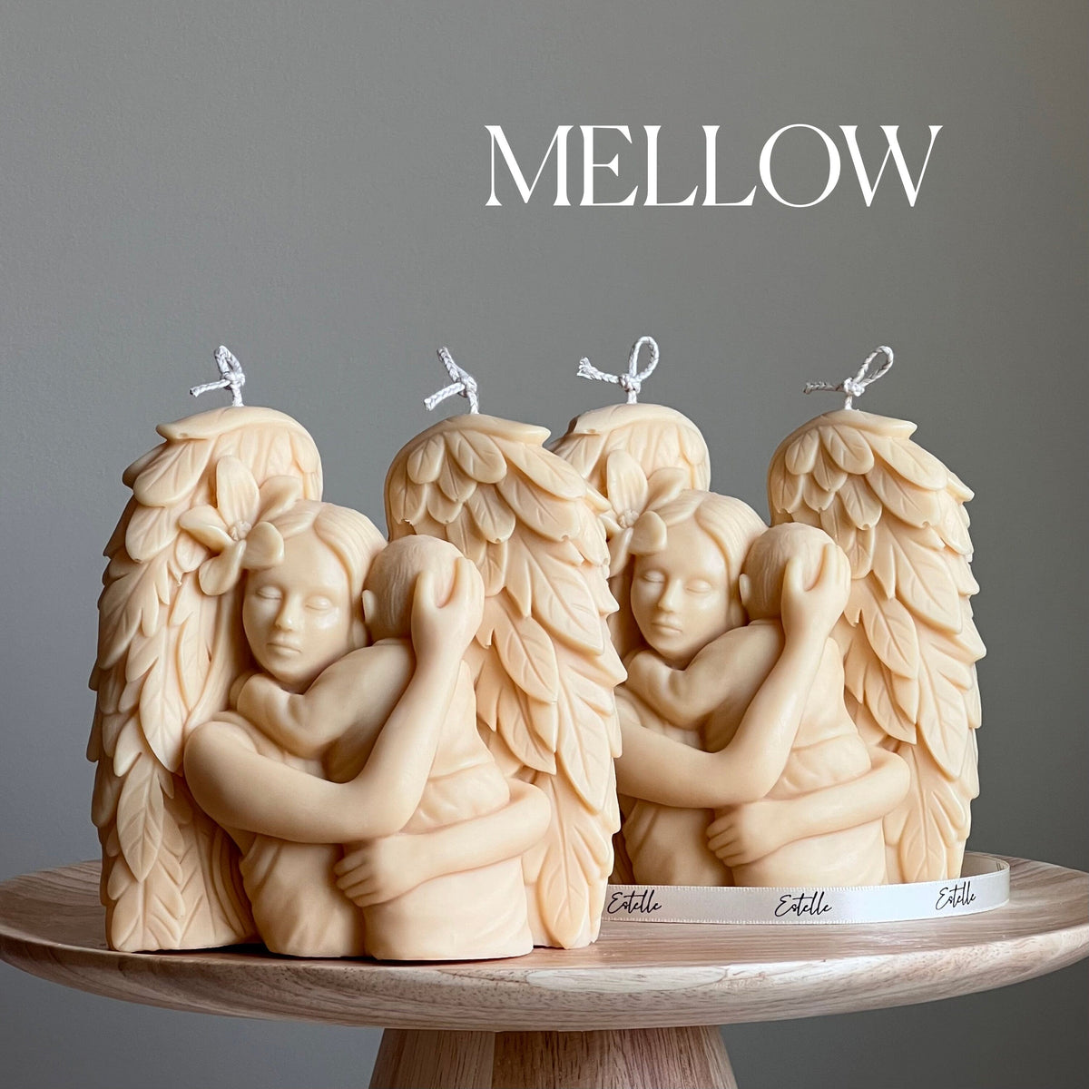Mother Angel Soy Wax Candle: Hand-Poured Sculptural Gift-5