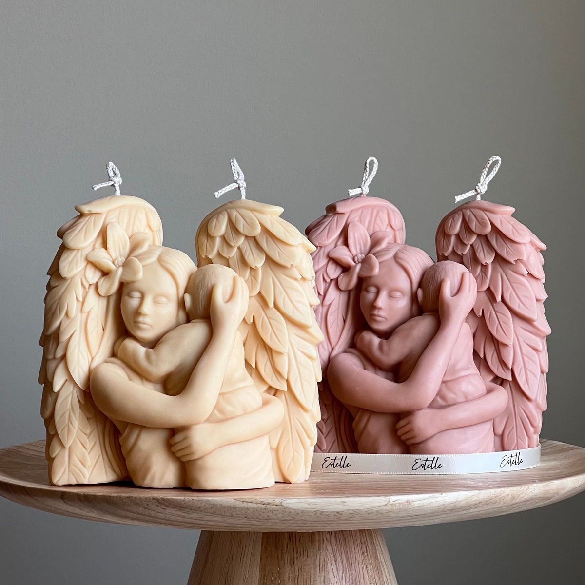 Mother Angel Soy Wax Candle: Hand-Poured Sculptural Gift-1