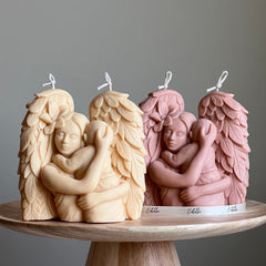 Mother Angel Soy Wax Candle: Hand-Poured Sculptural Gift-1