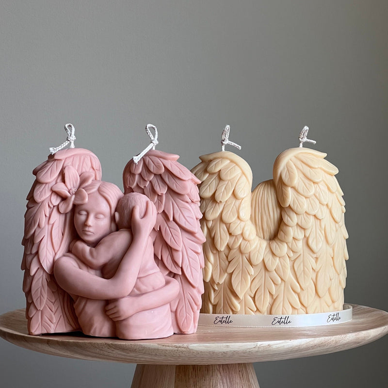 Mother Angel Soy Wax Candle: Hand-Poured Sculptural Gift-2