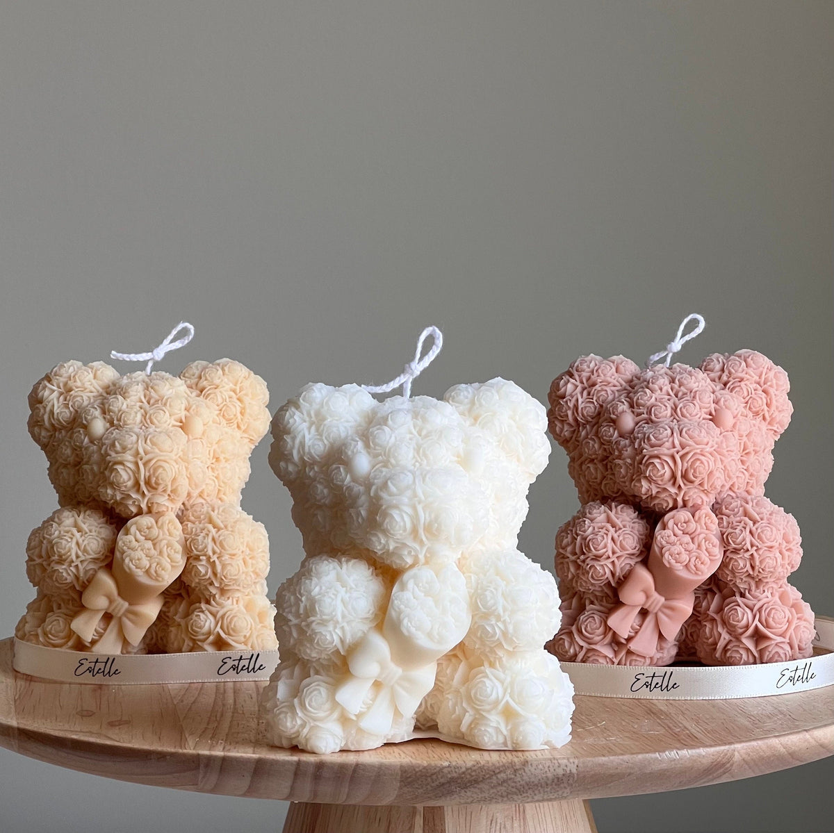 Teddy Bear Soy Wax Candle: Sculptural Bouquet Candle-1