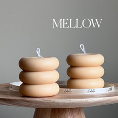 Round Soy Wax Pillar Candle | Unscented Decorative Candle-4