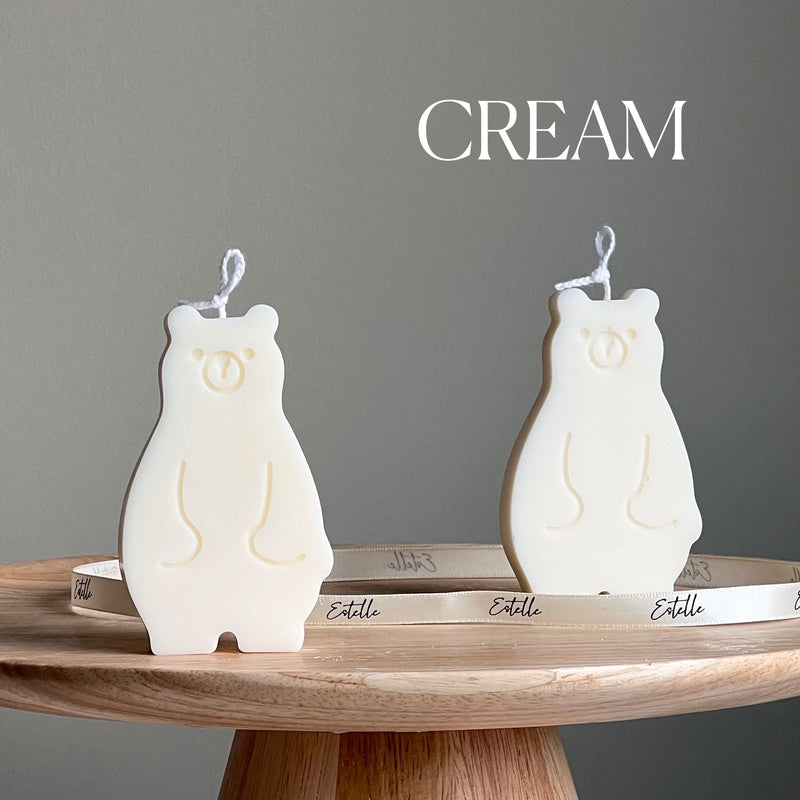 Handmade Teddy Bear Soy Wax Candle: Nursery Decor Gift-3