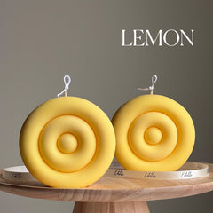 Handmade Round Soy Candle | Modern Home Decor-5