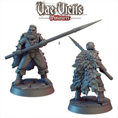 Mountain Warriors 28mm mini set - Vae Victis, DnD | Human | Male | Fighter | Barbarian | Ranger | 28mm | Pathfinder | Fantasy | Wargaming-6