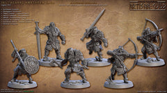 28 Viking Mini Set 1 - Artisan Guild DnD and Wargaming Miniature | Norse | Fighter | Barbarian | Ranger | Northmen, Human, Horse, Pathfinder-4