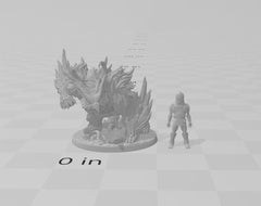 dnd Owlbear mini - Artisan Guild DnD and Wargaming Miniature | Animal | Owl | Bear | Druid Form | Pathfinder | Beast | Forest | Shape | Wild-2