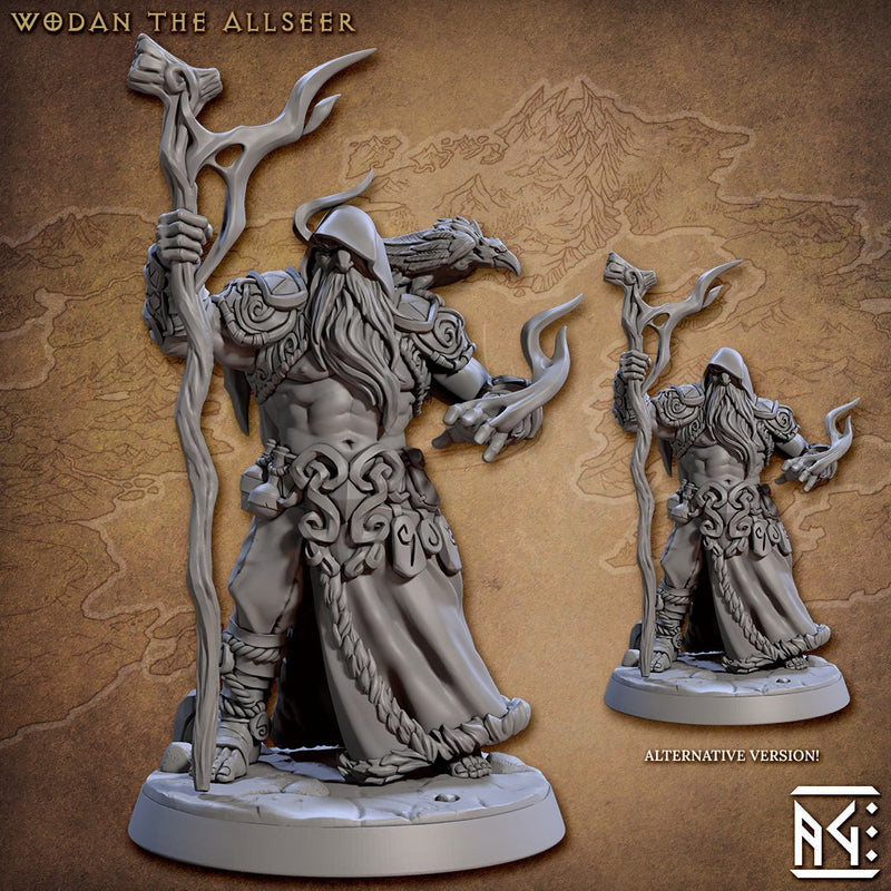 Viking Male Human Druid dnd Mini - Artisan Guild | Male | Warlock | Sorcerer | Viking | Druid | Wizard | Pathfinder | Wargaming | 28mm 32mm-1