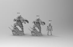 Male Thane Fighter dnd Viking mini - Norse | Male | Chief | Fighter | Barbarian | Fantasy, Human| Pathfinder | Wargaming, 28mm 32mm-3