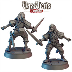 Mad Fighter Mini - Vae Victis, DnD | Male | Fighter | Rogue | 28mm | Pathfinder | Fantasy | Wargaming | Rogue | Human | Grimdark-1
