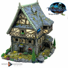 The Widow's Manor Model Building set - Dnd, Wargaming, Model Train | Village | House | Medieval | Fantasy | D&D | 28mm | 32mm | Pathfinder-3