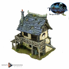 Grumbles Cottage Model Building set - Dnd, Wargaming, Model Train | Village | House | Medieval | Fantasy | D&D | 28mm | 32mm | Pathfinder-3