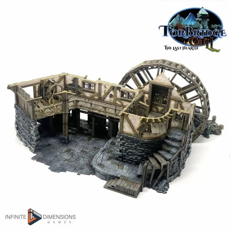 The Lumbermill Model Building set - Dnd, Wargaming, Model Train | Village | Town | Medieval | Fantasy | D&D | Terrain | Forest | Pathfinder-3