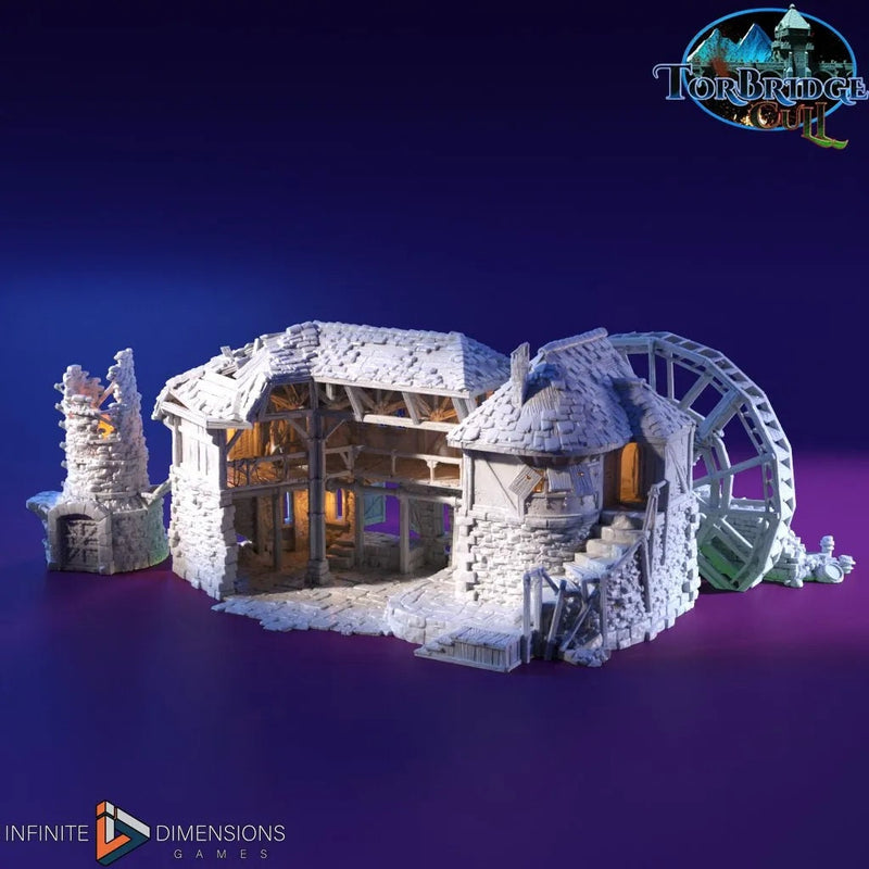 The Lumbermill Model Building set - Dnd, Wargaming, Model Train | Village | Town | Medieval | Fantasy | D&D | Terrain | Forest | Pathfinder-6