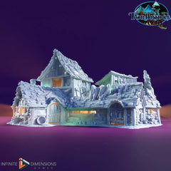 Slum Tenement B Miniature Building set - Dnd, Wargaming, Model Train | Village | Town | Medieval | Fantasy | D&D | Terrain | Torbridge Cull-1