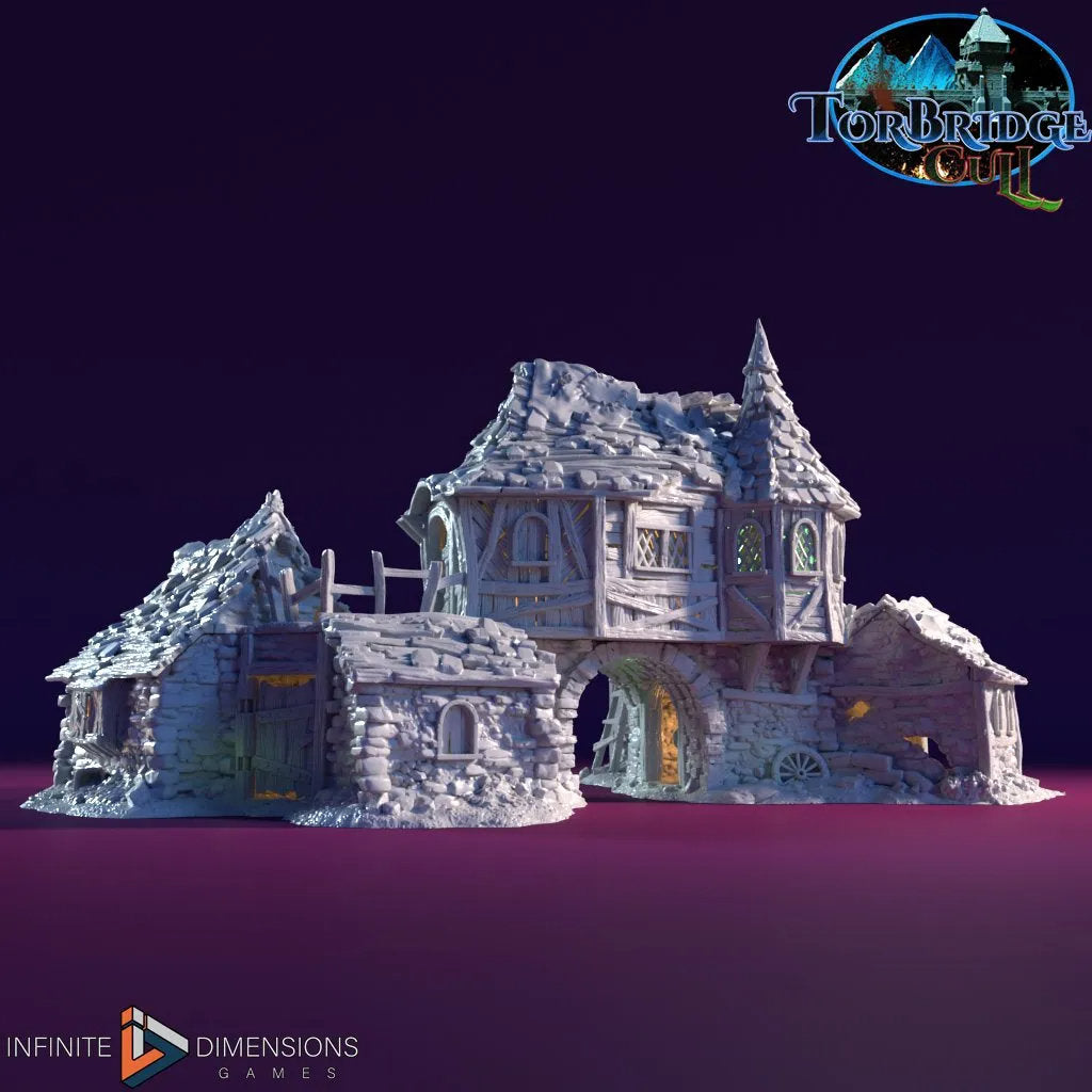 Slum Tenement A Miniature Building set - Dnd, Wargaming, Model Train | Village | Town | Medieval | Fantasy | D&D | Terrain | Torbridge Cull-2