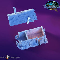 The Slum Shacks Miniature Building set - Dnd, Wargaming, Model Train | Village | Shanty | Medieval | Fantasy | D&D | Terrain | Torbridge-4