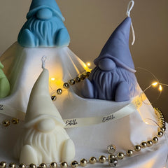 Hand Poured Soy Gnome Candle: Christmas Decor Gift-4