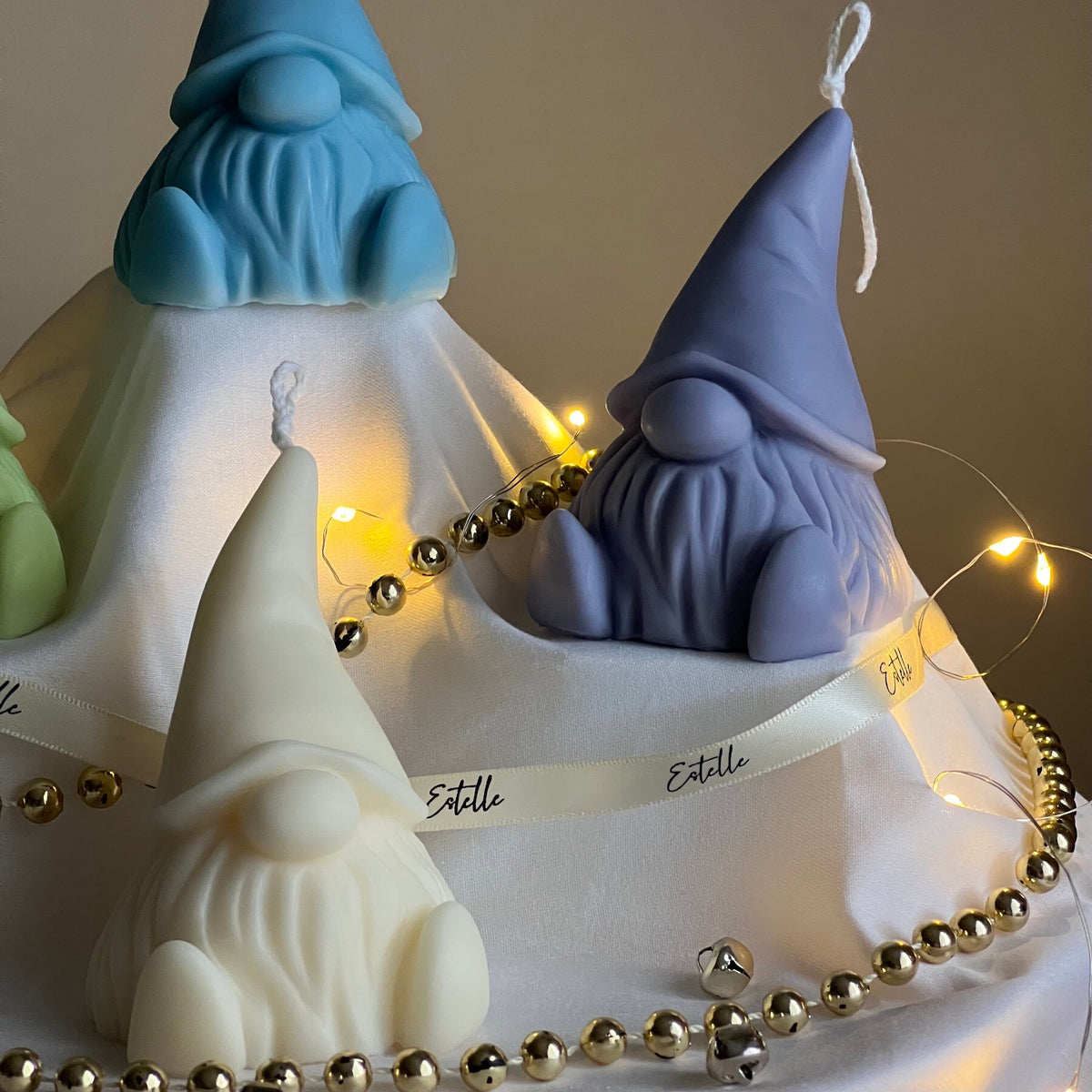 Hand Poured Soy Gnome Candle: Christmas Decor Gift-4