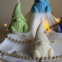 Hand Poured Soy Gnome Candle: Christmas Decor Gift-5