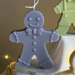 Hand Poured Gingerbread Soy Candle: Christmas Decor Gift-5