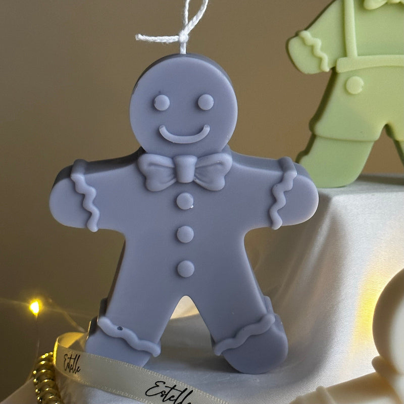 Hand Poured Gingerbread Soy Candle: Christmas Decor Gift-5