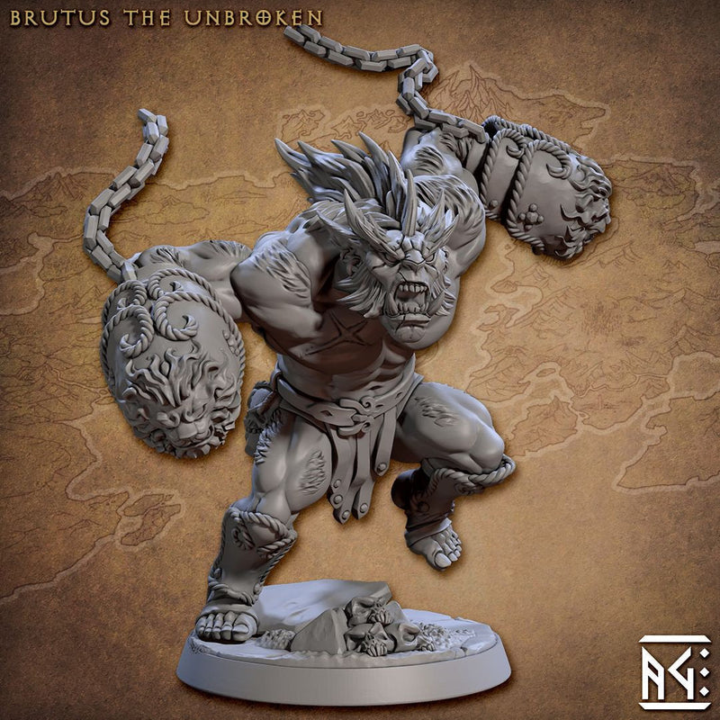 Greatgoblin Barbarian Mini - Artisan Guild, DnD | Male | Fighter, Barbarian, Hobgoblin, Pathfinder | Orc | Wargaming | Goblin | Melee-1
