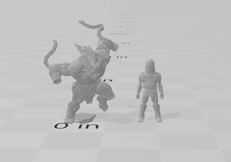 Greatgoblin Barbarian Mini - Artisan Guild, DnD | Male | Fighter, Barbarian, Hobgoblin, Pathfinder | Orc | Wargaming | Goblin | Melee-2