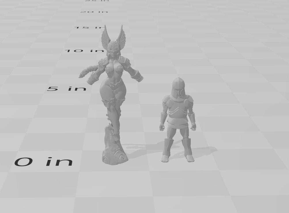 Female Viking Fighter dnd mini - Artisan Guild, DnD | Female | Fighter | Barbarian | Melee | Pathfinder | Wargaming | Warrior | 32mm-2