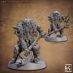 Northman Barbarians dnd Mini Set - Artisan Guild, DnD | Male | Female | Viking | Barbarian | Fighter | Pathfinder | Wargaming | 28mm 32mm-3