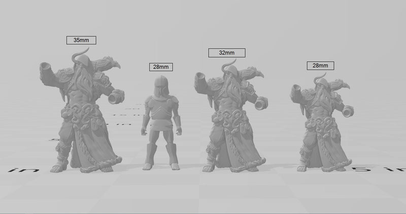 Viking Male Human Druid dnd Mini - Artisan Guild | Male | Warlock | Sorcerer | Viking | Druid | Wizard | Pathfinder | Wargaming | 28mm 32mm-2