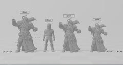 25 Viking Dnd Mini Set 2 - Artisan Guild | Male | Female | Norse | Fighter | Viking | Druid | Wizard | Pathfinder | Wargaming | 28mm 32mm-2