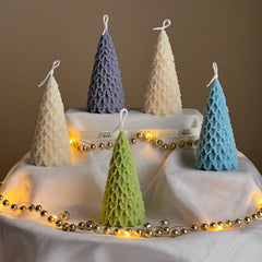 Handmade Soy Christmas Tree Candle: Festive Home Decor-1