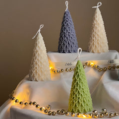 Handmade Soy Christmas Tree Candle: Festive Home Decor-5