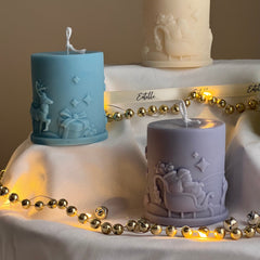 Handmade Santa Claus Soy Candle: Christmas Home Decor-2