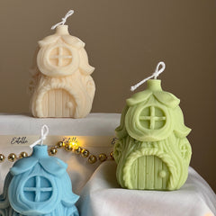 Christmas House Candle: Handmade Soy Wax Festive Decor-5