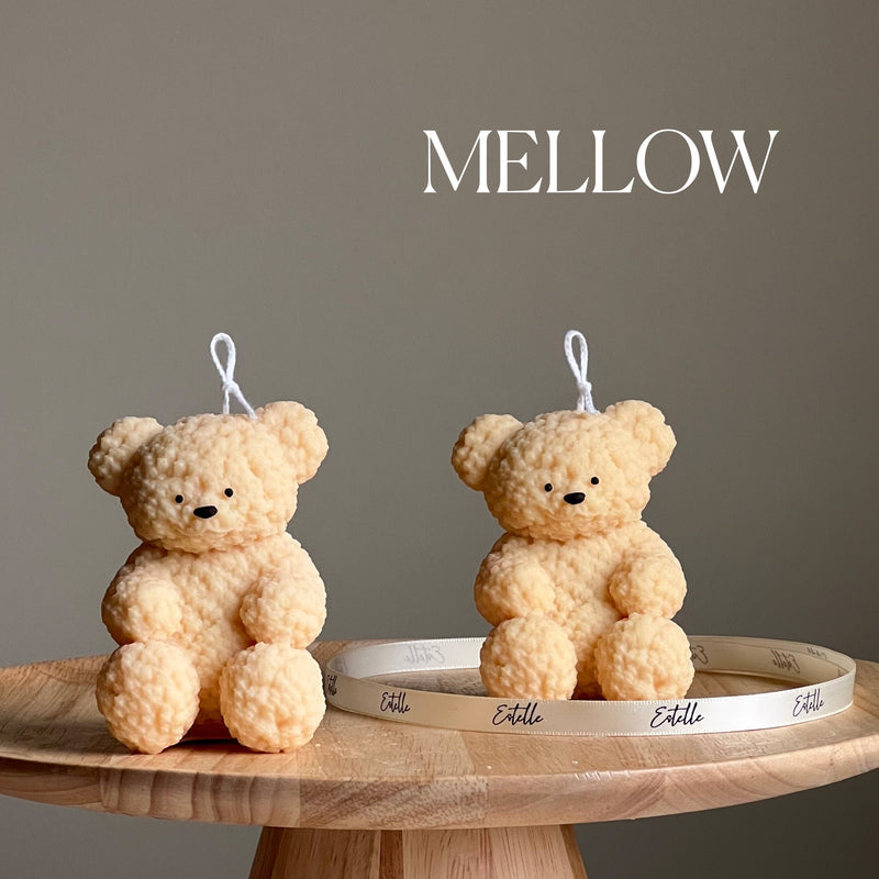 Fluffy Bear Soy Wax Candle | Handmade Home Decor-4