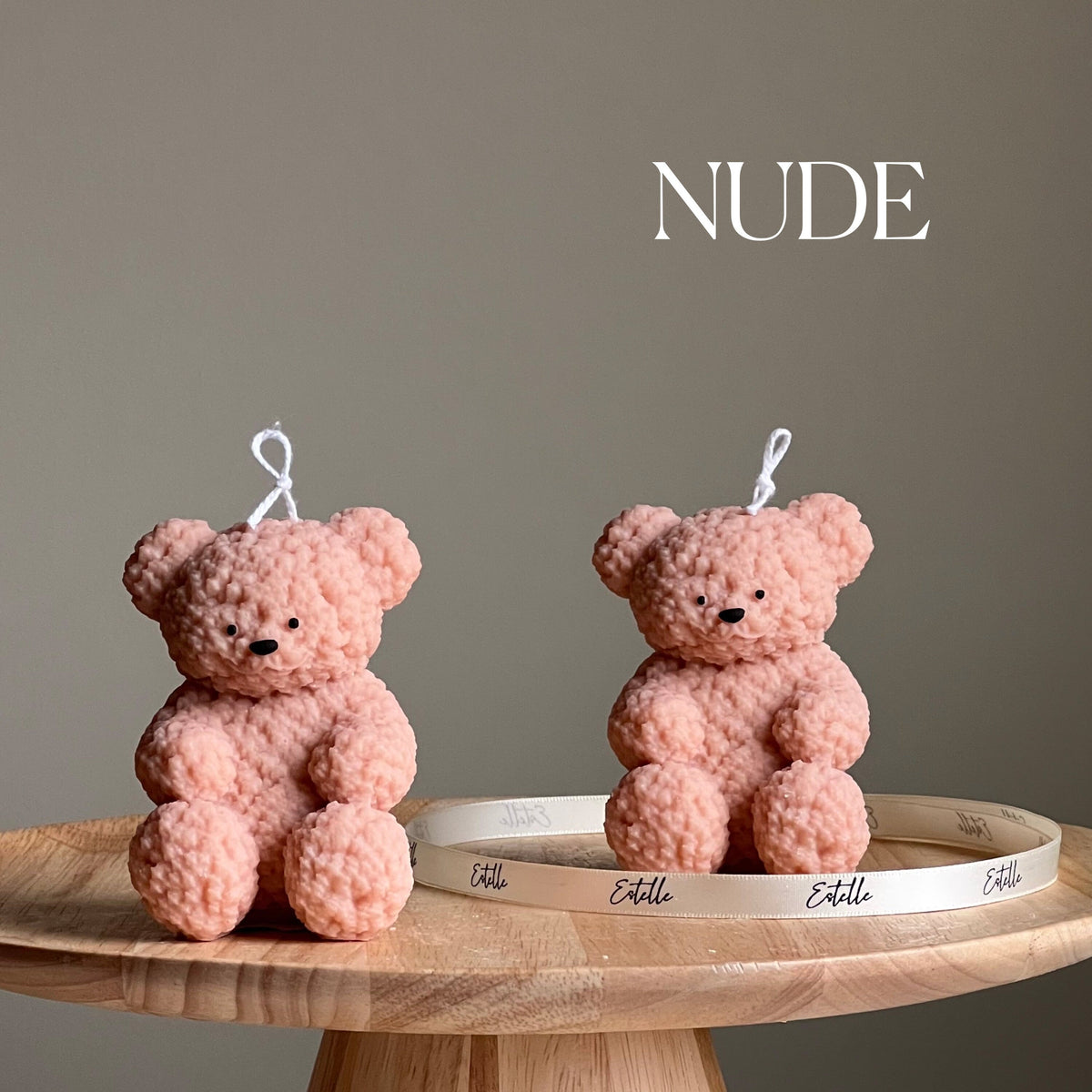Fluffy Bear Soy Wax Candle | Handmade Home Decor-2