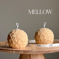 Handmade Soy Wax Ball Candle | Decorative Unscented Candle-4
