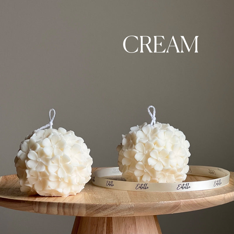 Handmade Hydrangea Soy Wax Candle | Floral Home Decor-3
